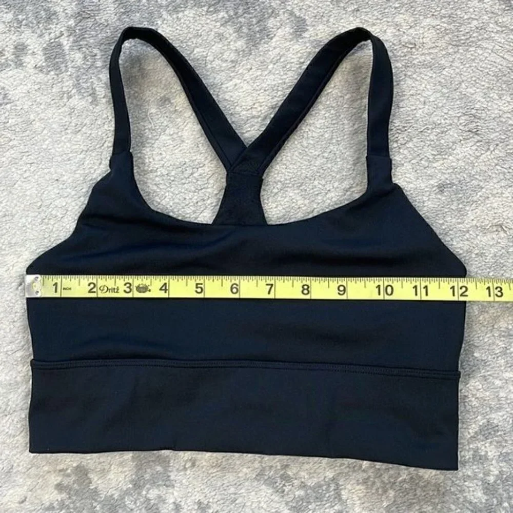 New Natori Impulse Racerback V Back Sports Bra Black Unpadded Athleisure XS